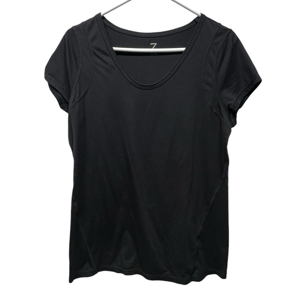 Z by Zella black active wear scoop neck short sleeve size XL